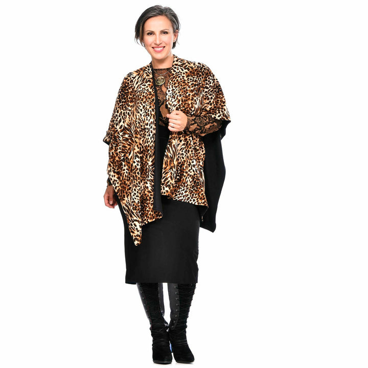 Châle réversible en laine