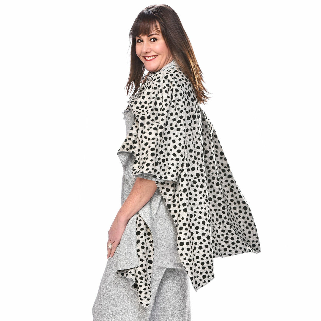 Châle réversible en laine