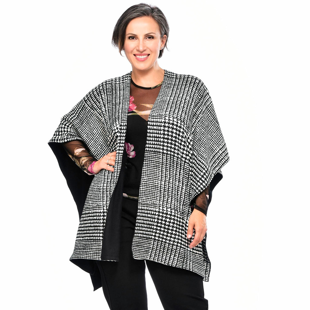 Châle réversible en laine