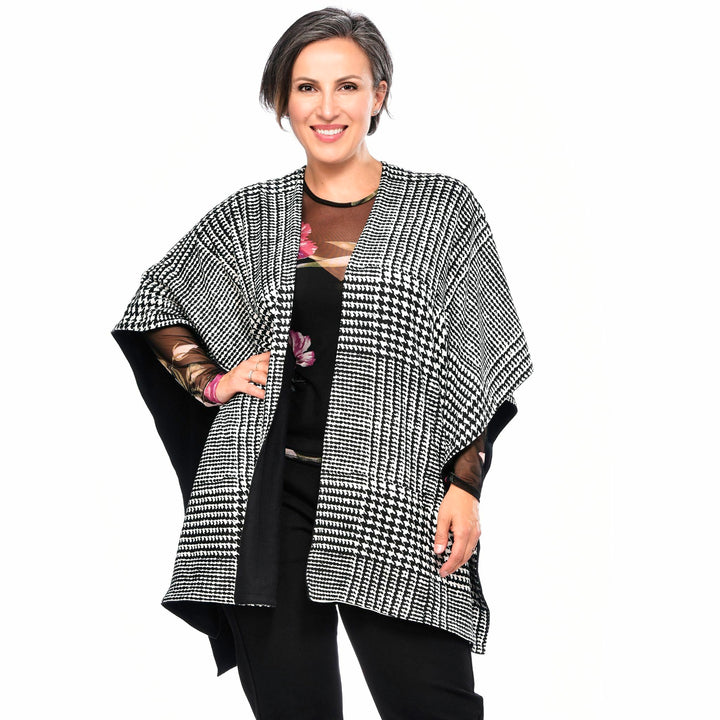 Châle réversible en laine