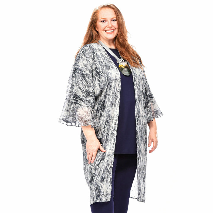 Ruffled Sleeve Kimono