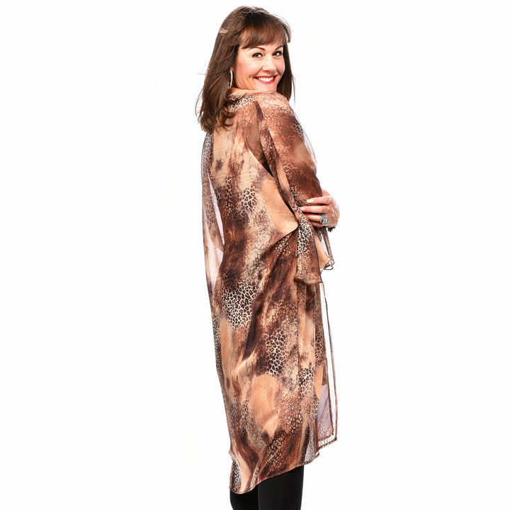 Ruffled Sleeve Kimono