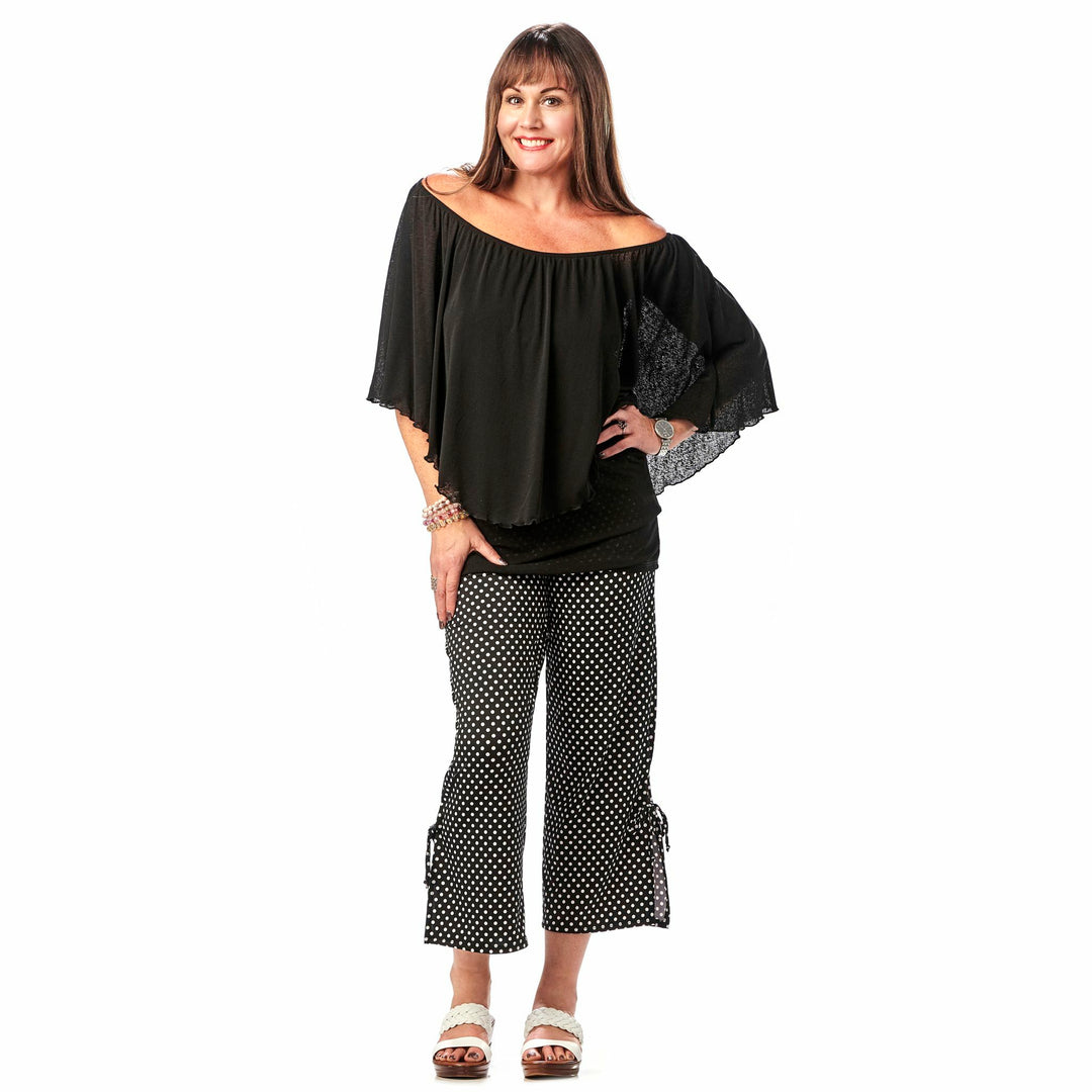 Gauze Peasant Top