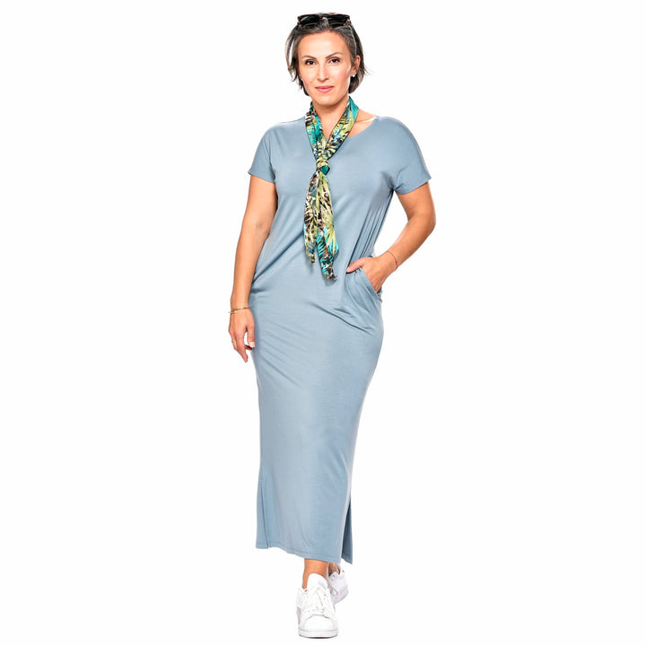 Robe t-shirt à poches en bambou