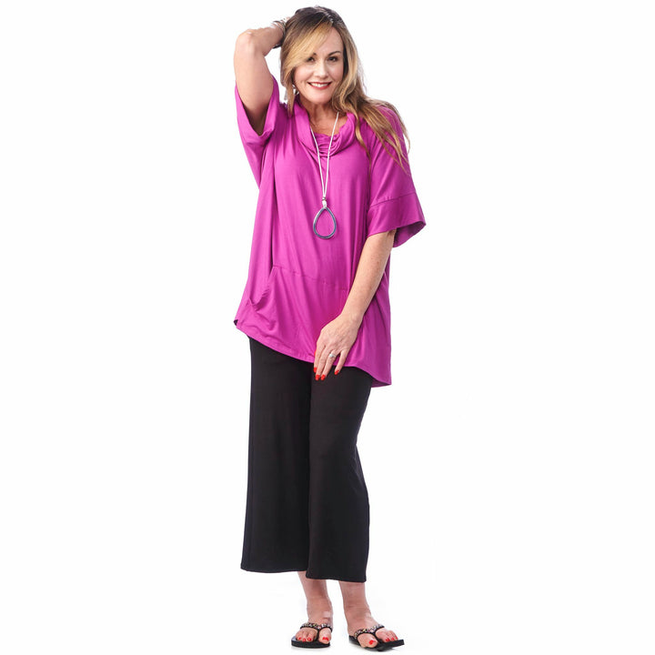 Bamboo Relaxed Cowl Shirt