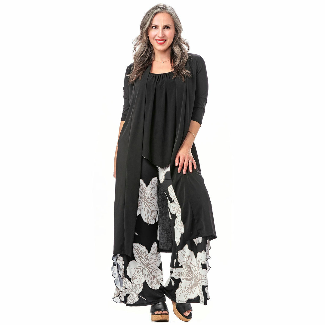 High Slit Ruffled Pant