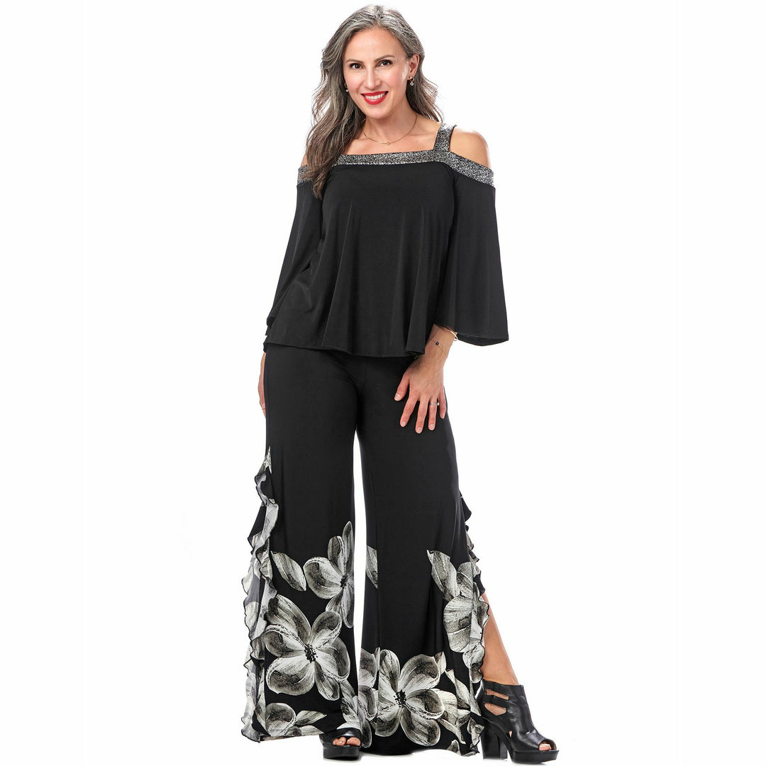 High Slit Ruffled Pant