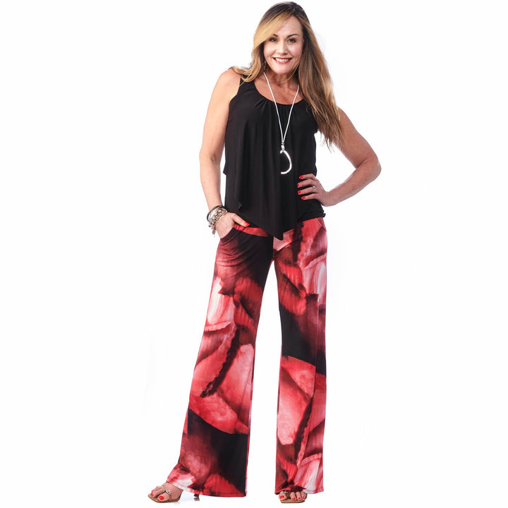 Flared Pocketed Trouser