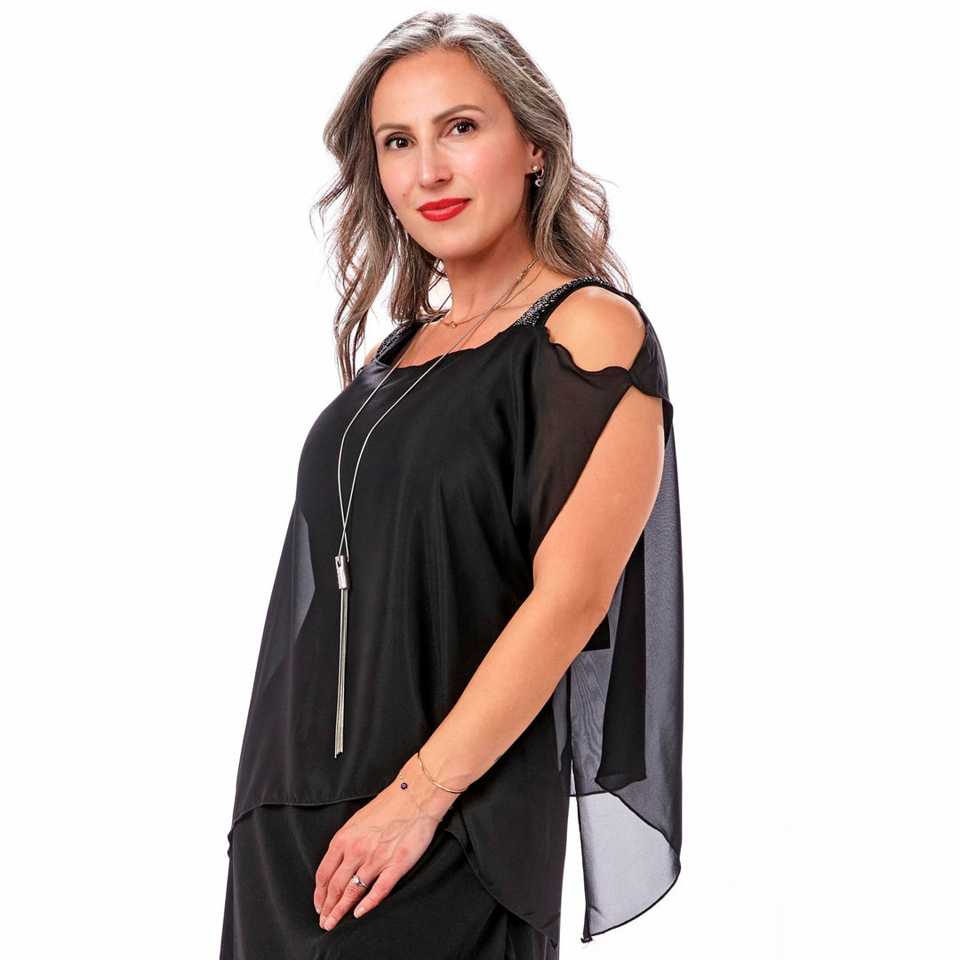 Chiffon Evening Overlay