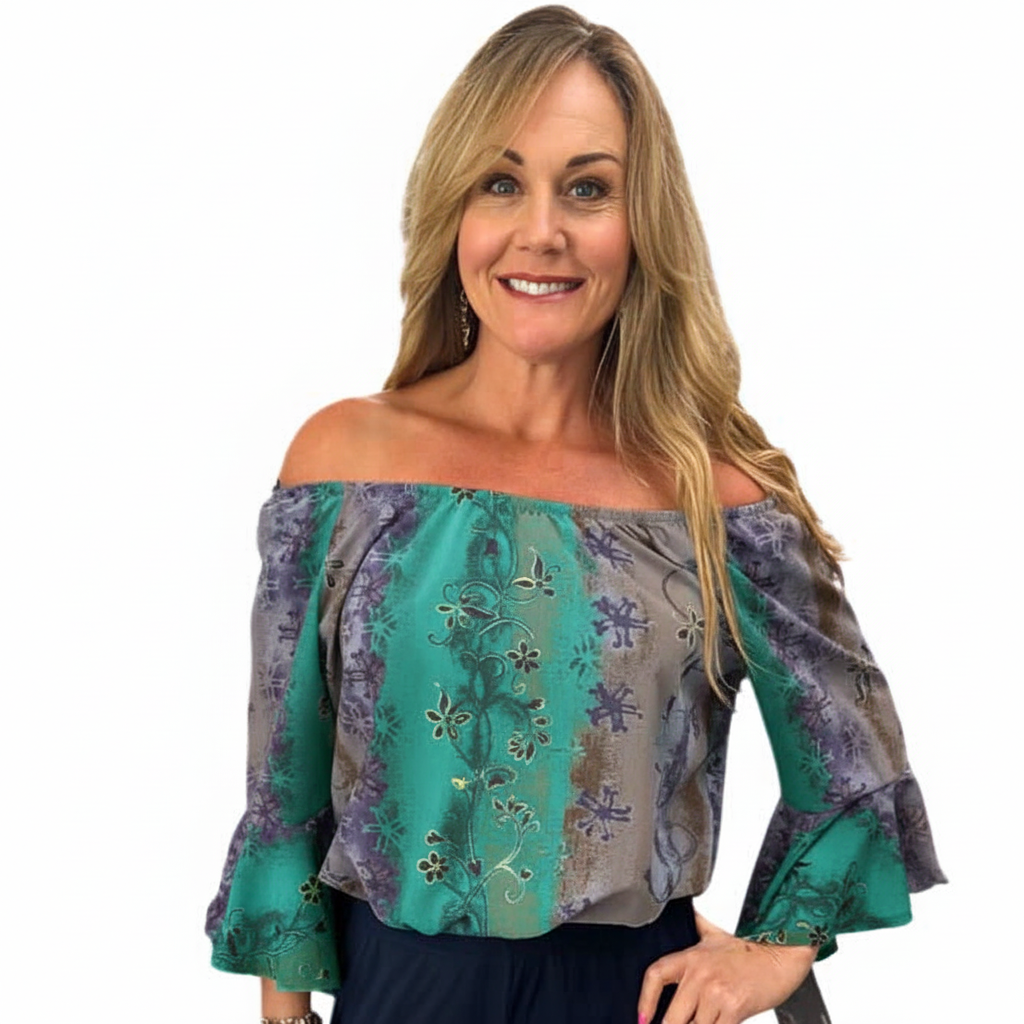 Bell Sleeve Peasant Top