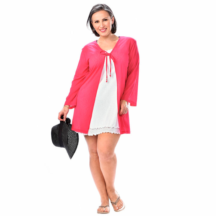 Tunique à nouer sur le devant