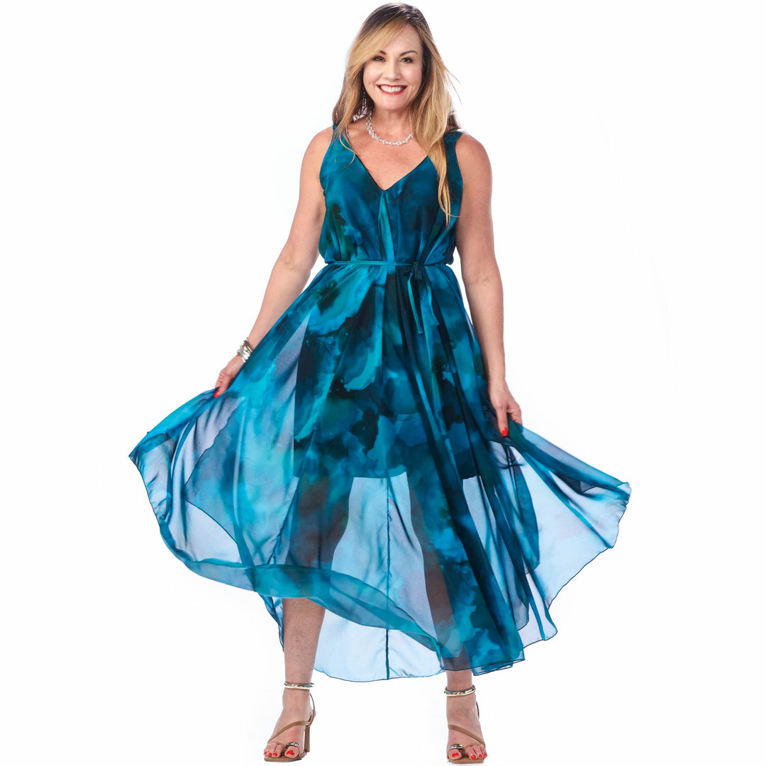 Chiffon Grecian Dress