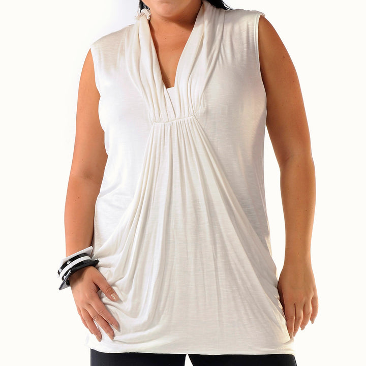 Draped Pocketed Top